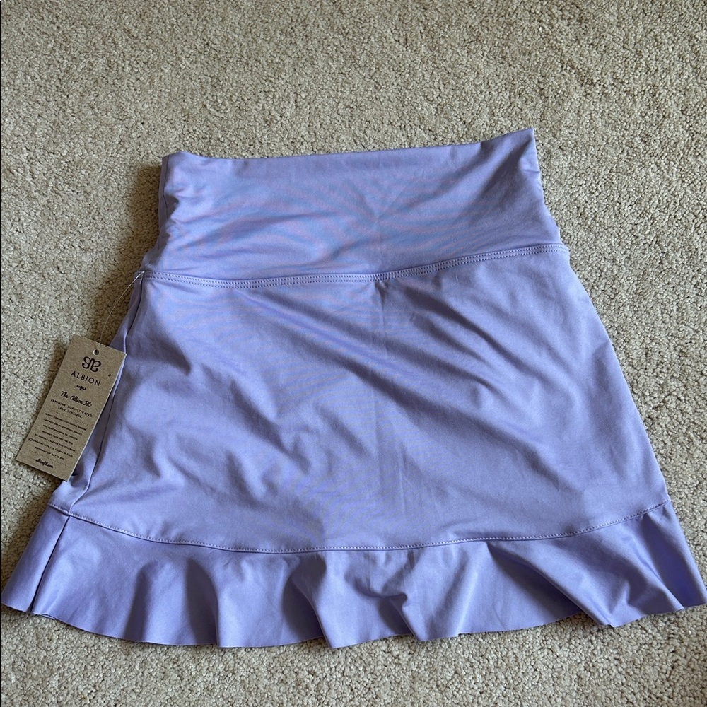 Albion Periwinkle High-Waisted Swim Skirt - Picture 4 of 7